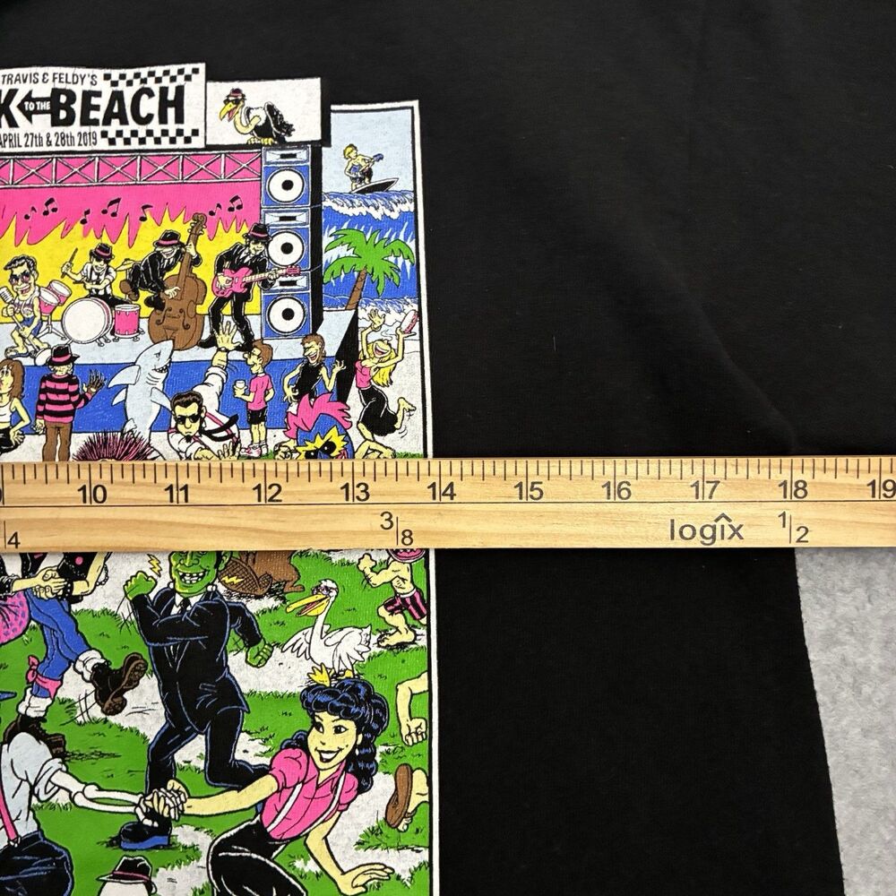 Blink 182 Back To The Beach 2019 Band Tee Huntington Beach Men’s Large - Picture 6 of 8